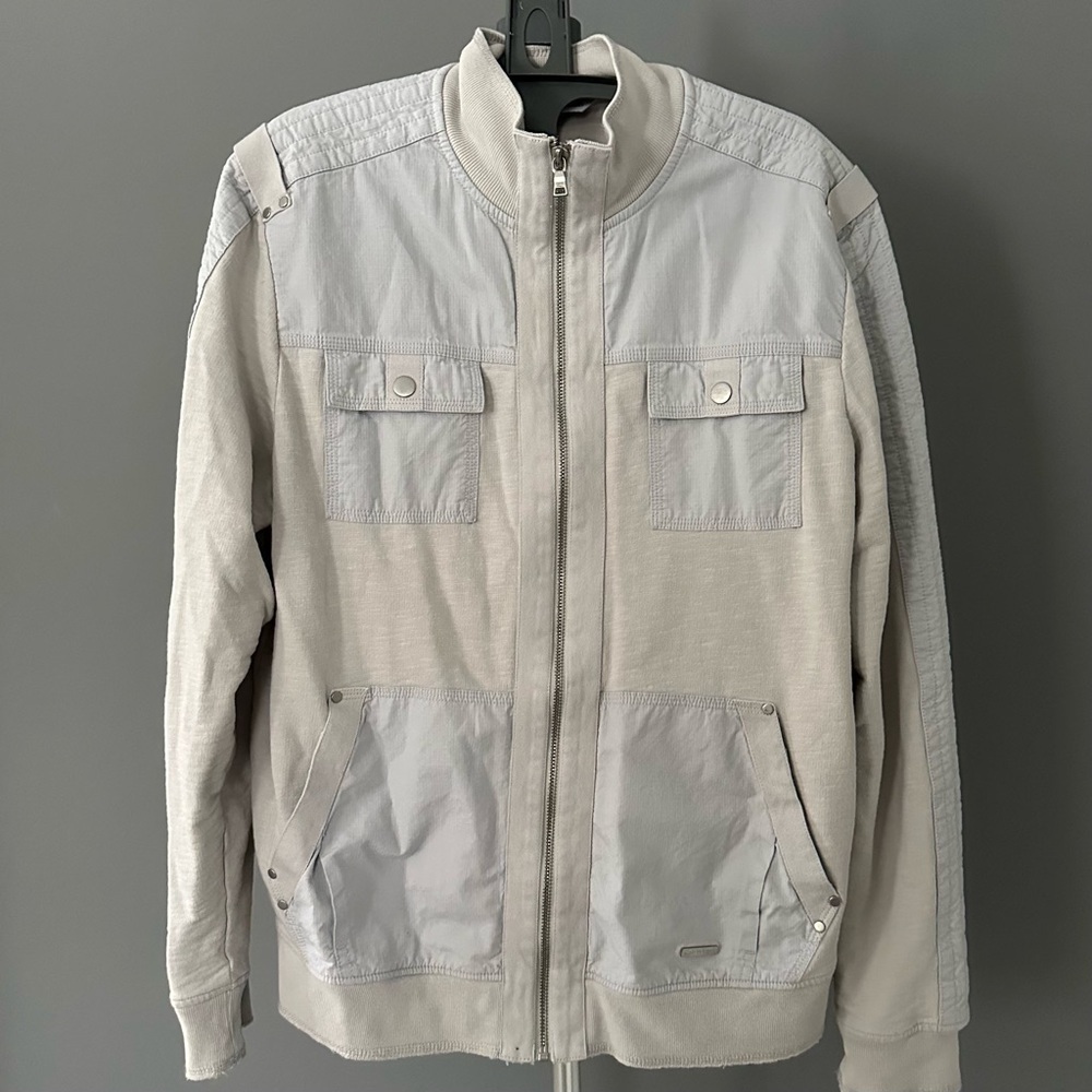 Calvin Klein Zip Up Utility Jacket Sweater